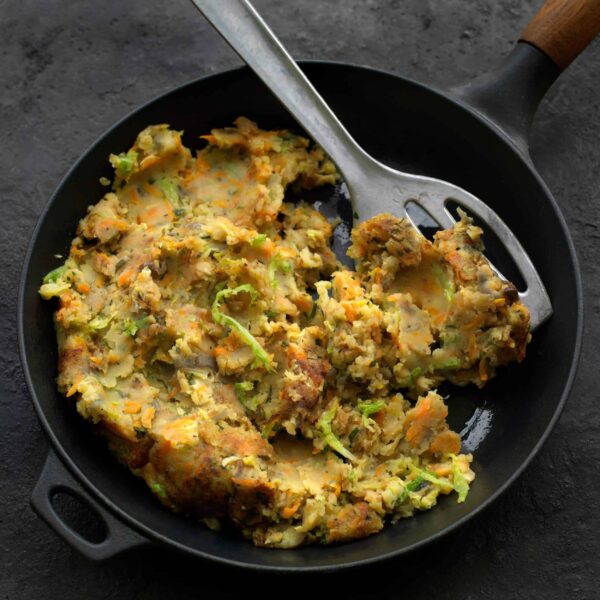 Bubble & Squeak in a pan