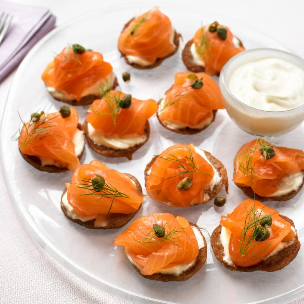 Smoked Salmon Blinis