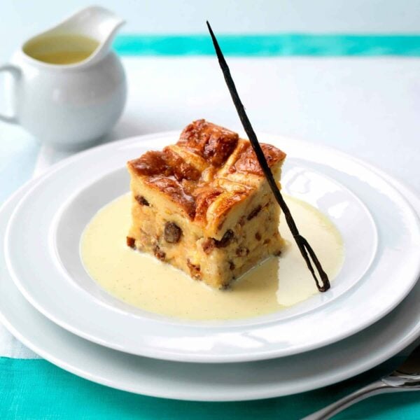 hot cross bun & butter pudding