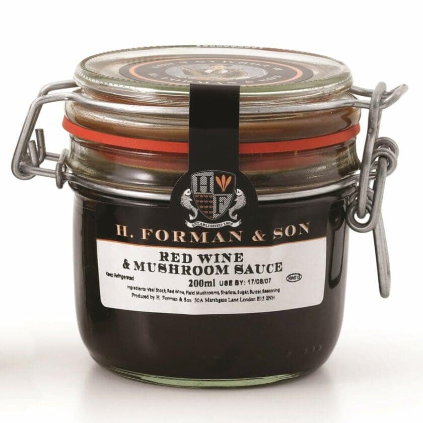 Red Wine Jus with Field Mushrooms Forman & Field