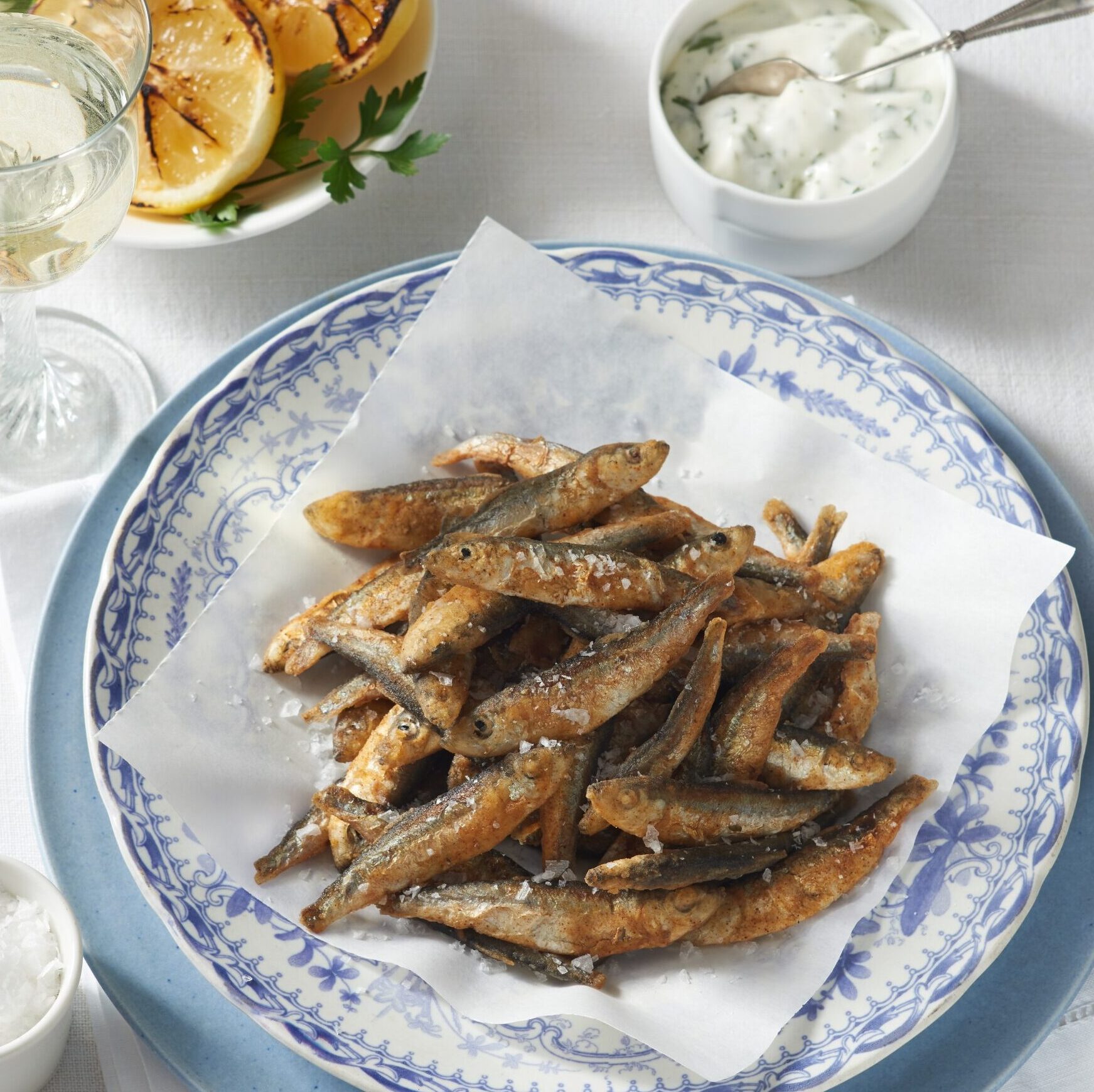 Image of Fried Whitebait with Parsley & Lemon Mayonnaise