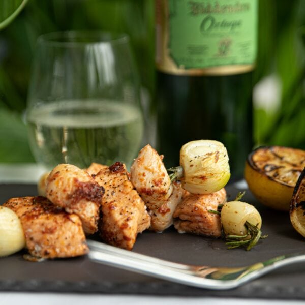 Salmon & Scallop Kebabs