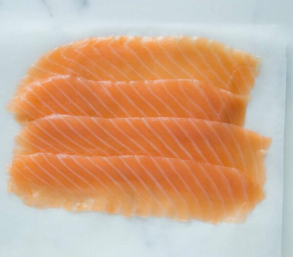 Fatty Smoked Salmon Slices