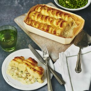 Cod Fish Pie with Cheddar Mash