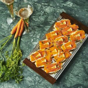 Vegan smoked salmon with carrot