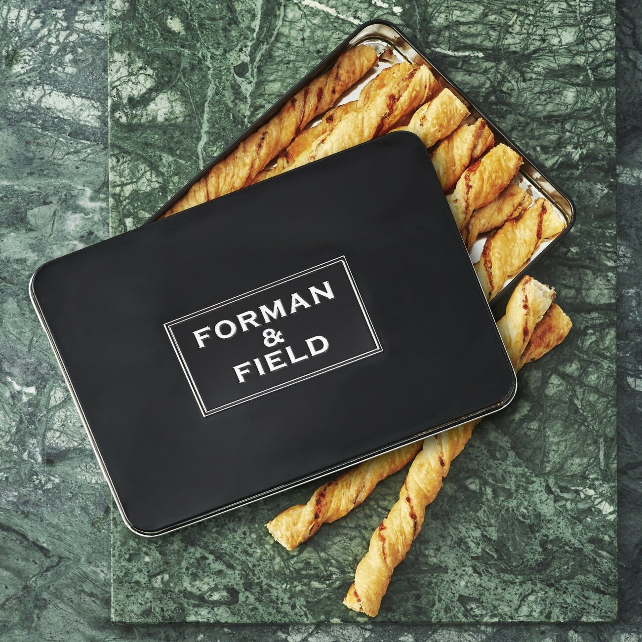 Image of Homemade Cheese Straws in Tin