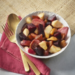 Roasted Heritage Beetroot, Smoked Mozzarella & Caramelised Pear Salad