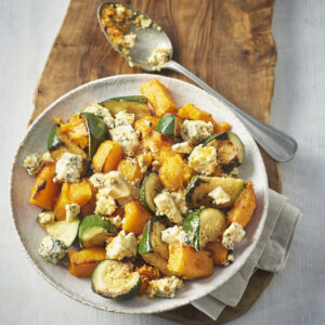 Butternut Squash, Charred Courgettes and Blue Cheese Salad