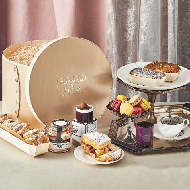 Image of Afternoon Tea Hamper In Hat Box