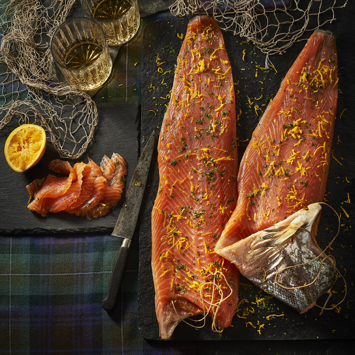 Image of Whisky & Orange Cured Salmon