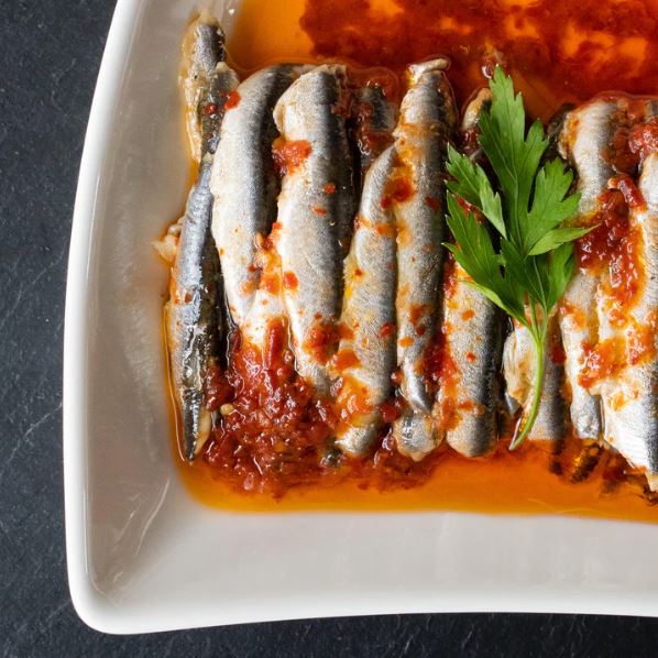 Image of Marinated Anchovies Oriental Style