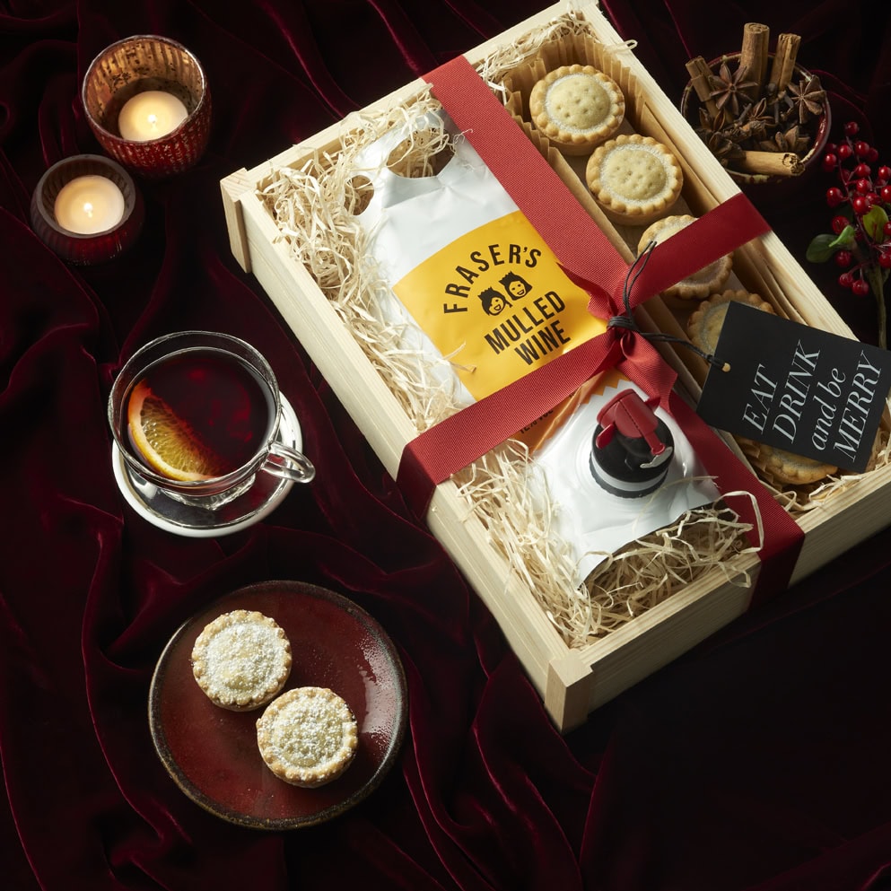 Image of Fraser’s Mulled wine with Cocktail Mince Pies Festive Delight